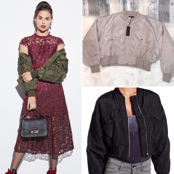 Romeo & Juliet Couture Jackets & Blazers - New Beige bomber jacket